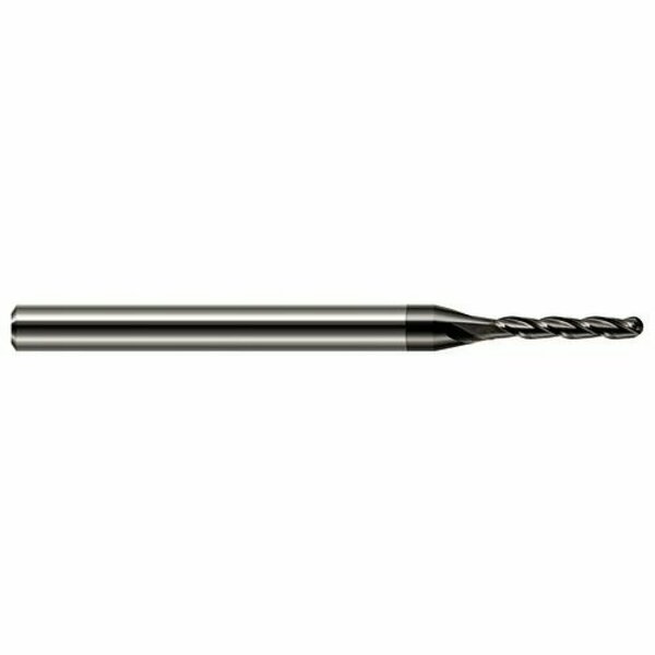 Harvey Tool 0.0310 in. 1/32 Cutter dia. x 1/8 in.  Carbide Ball End Mill, 3 Flutes, Amorphous dia.mond Coated 895731-C4